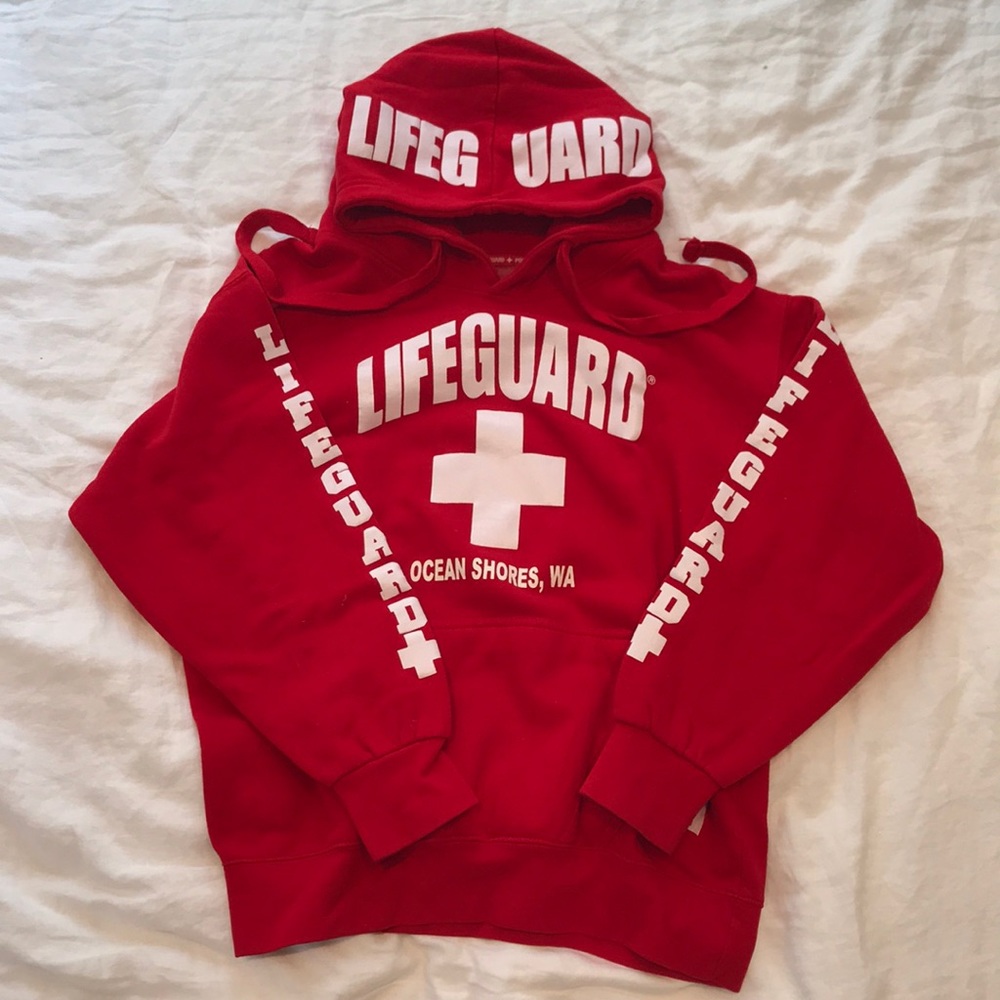Red Lifeguard Hoodie